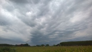 Summer storm over Po delta